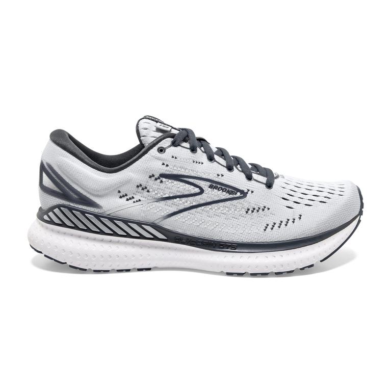 Brooks Women's Glycerin GTS 19 Max-Cushion Road Running Shoes - Grey/Ombre/White (HKRJ76841)